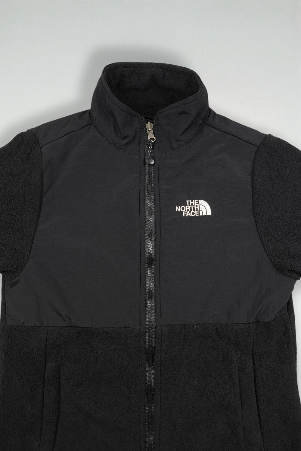 Giacca in pile vintage The North Face Denali nera | Abbigliamento da esterno XXL per ragazzi