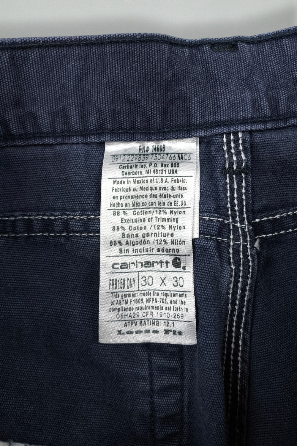 Pantaloni da lavoro Carhartt FR vintage blu navy | Pantaloni da lavoro multiuso anni 2000
