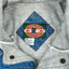 Giacca in denim vintage Harley-Davidson Eagle Flag blu | Giubbotto da lavoro con cappuccio anni '90