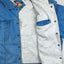 Giacca in denim vintage Harley-Davidson Eagle Flag blu | Giubbotto da lavoro con cappuccio anni '90