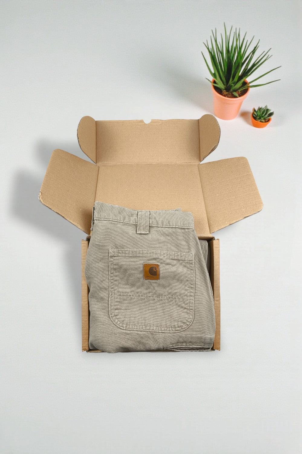 Pantaloni da lavoro Cargo Carhartt vintage beige | Abbigliamento da lavoro utility anni 2000