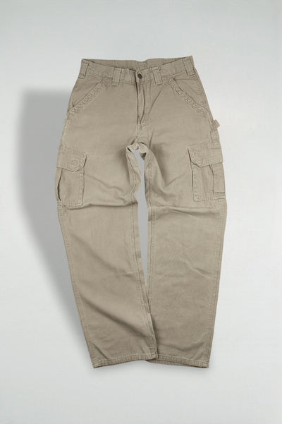 Pantaloni da lavoro Cargo Carhartt vintage beige | Abbigliamento da lavoro utility anni 2000
