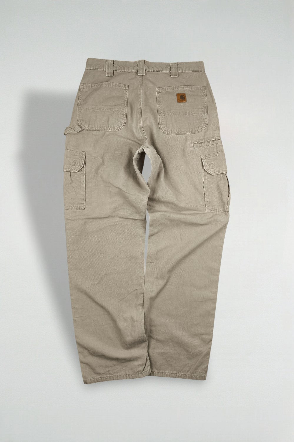 Pantaloni da lavoro Cargo Carhartt vintage beige | Abbigliamento da lavoro utility anni 2000