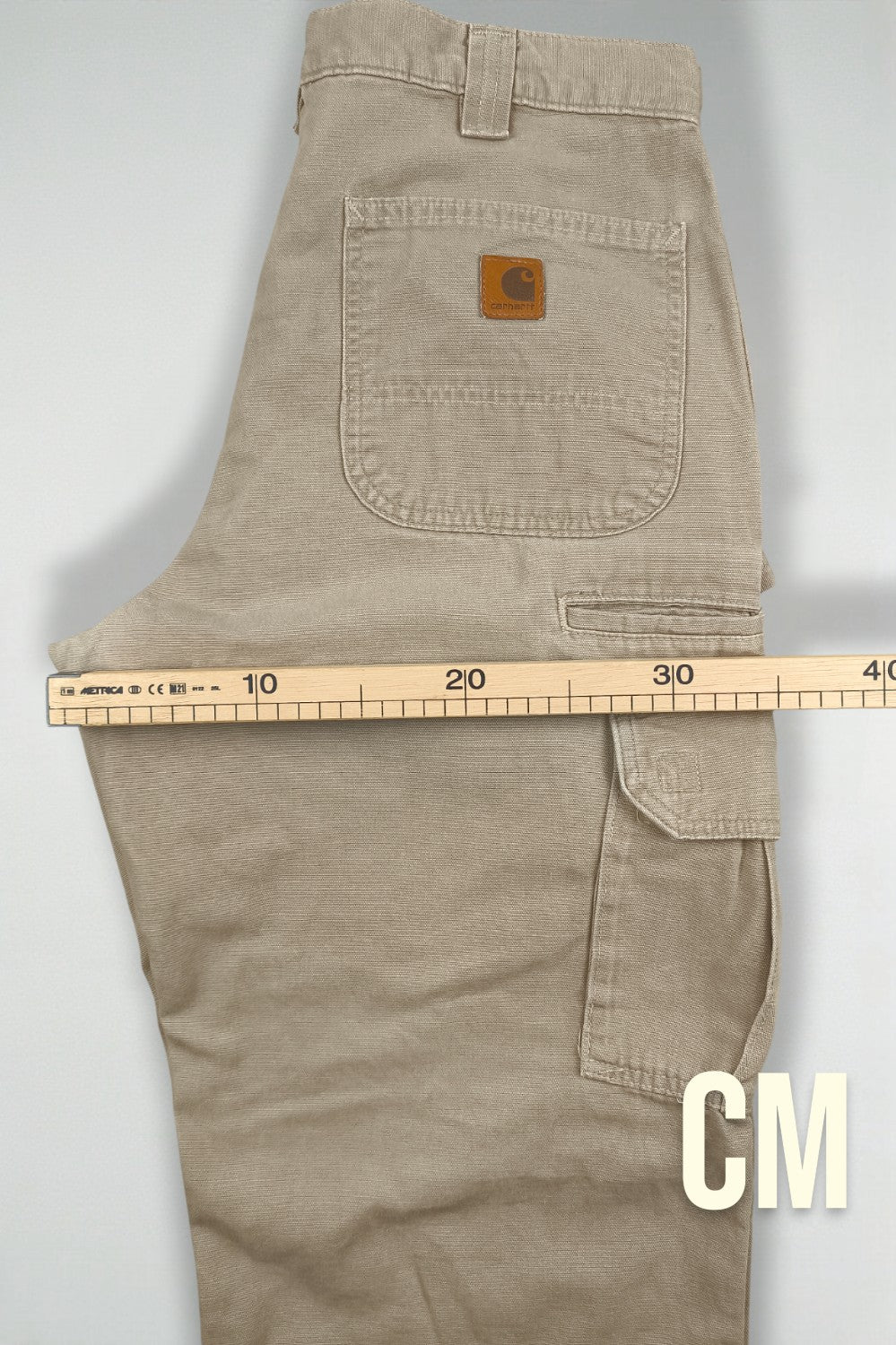 Pantaloni da lavoro Cargo Carhartt vintage beige | Abbigliamento da lavoro utility anni 2000