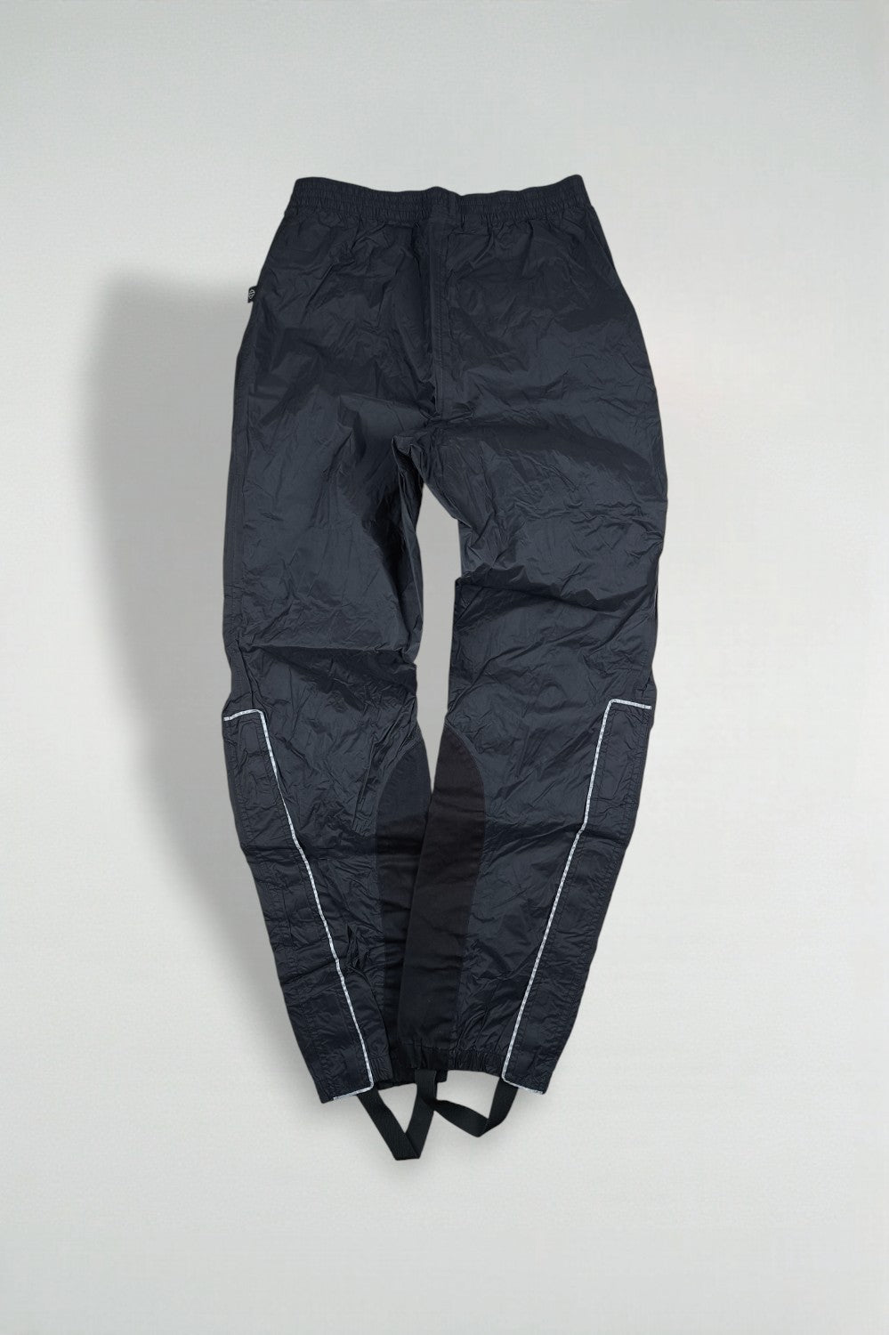 Pantaloni in nylon isolanti vintage Harley-Davidson neri | Abbigliamento da motociclista Y2K