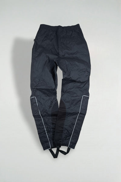 Pantaloni in nylon isolanti vintage Harley-Davidson neri | Abbigliamento da motociclista Y2K