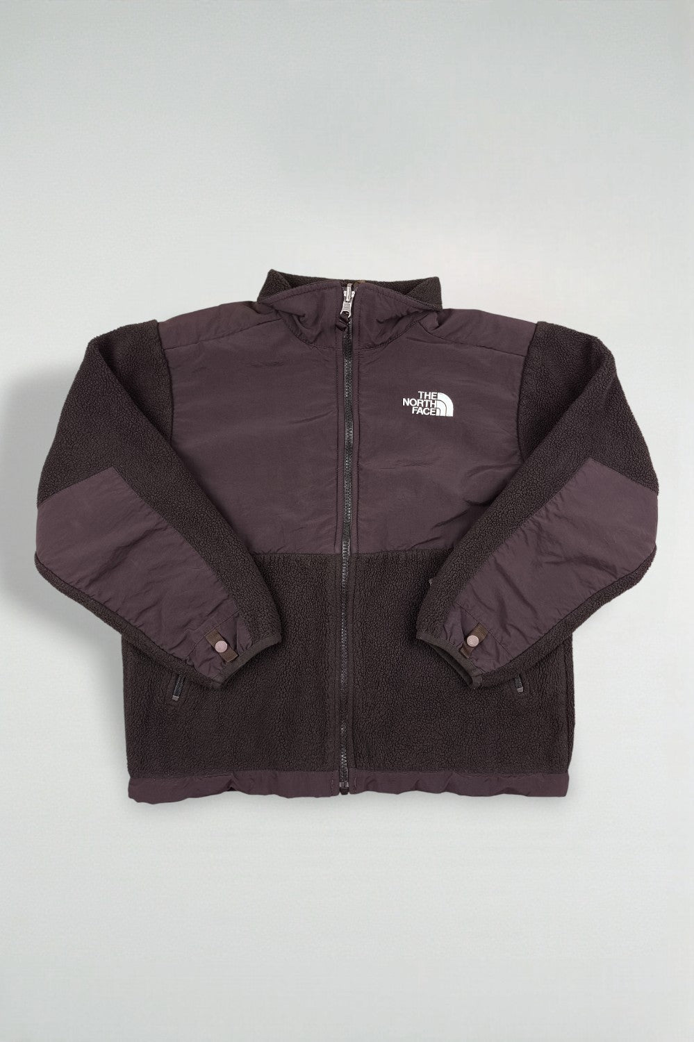 Giacca in pile vintage The North Face Denali marrone scuro | Abbigliamento da esterno per ragazzi M