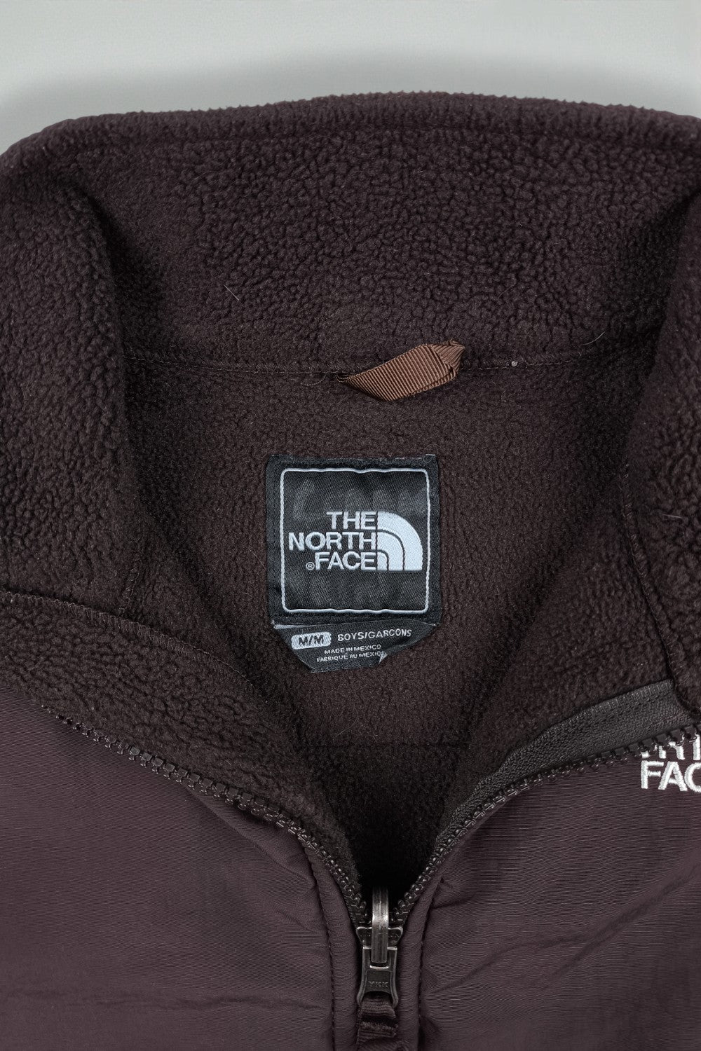 Giacca in pile vintage The North Face Denali marrone scuro | Abbigliamento da esterno per ragazzi M
