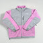 Giacca vintage The North Face Denali rosa/grigio | Giacca da esterno in pile da donna