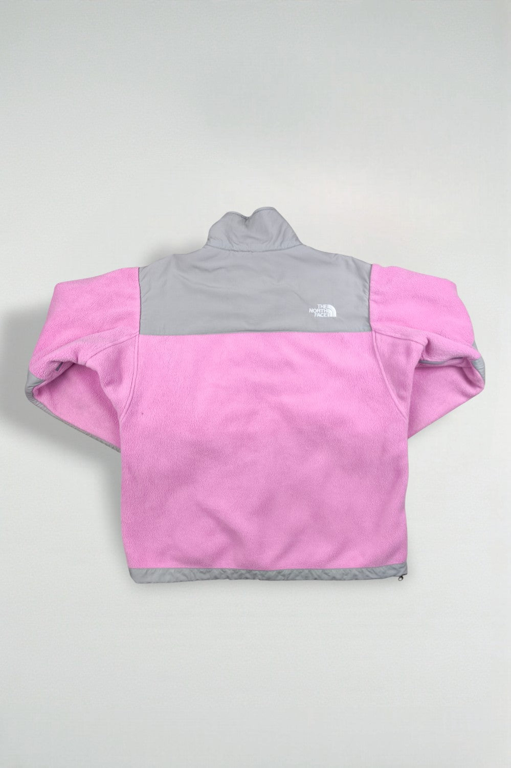 Giacca vintage The North Face Denali rosa/grigio | Giacca da esterno in pile da donna