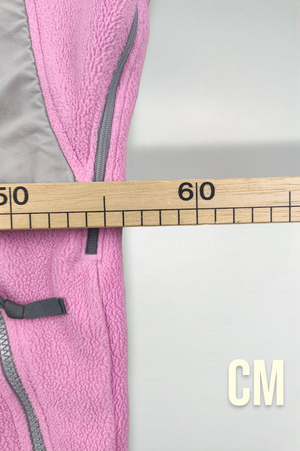 Giacca vintage The North Face Denali rosa/grigio | Giacca da esterno in pile da donna