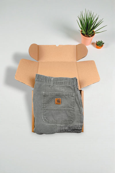 Pantaloni da lavoro Carhartt vintage grigi/verdi | Abbigliamento da lavoro utility anni 2000
