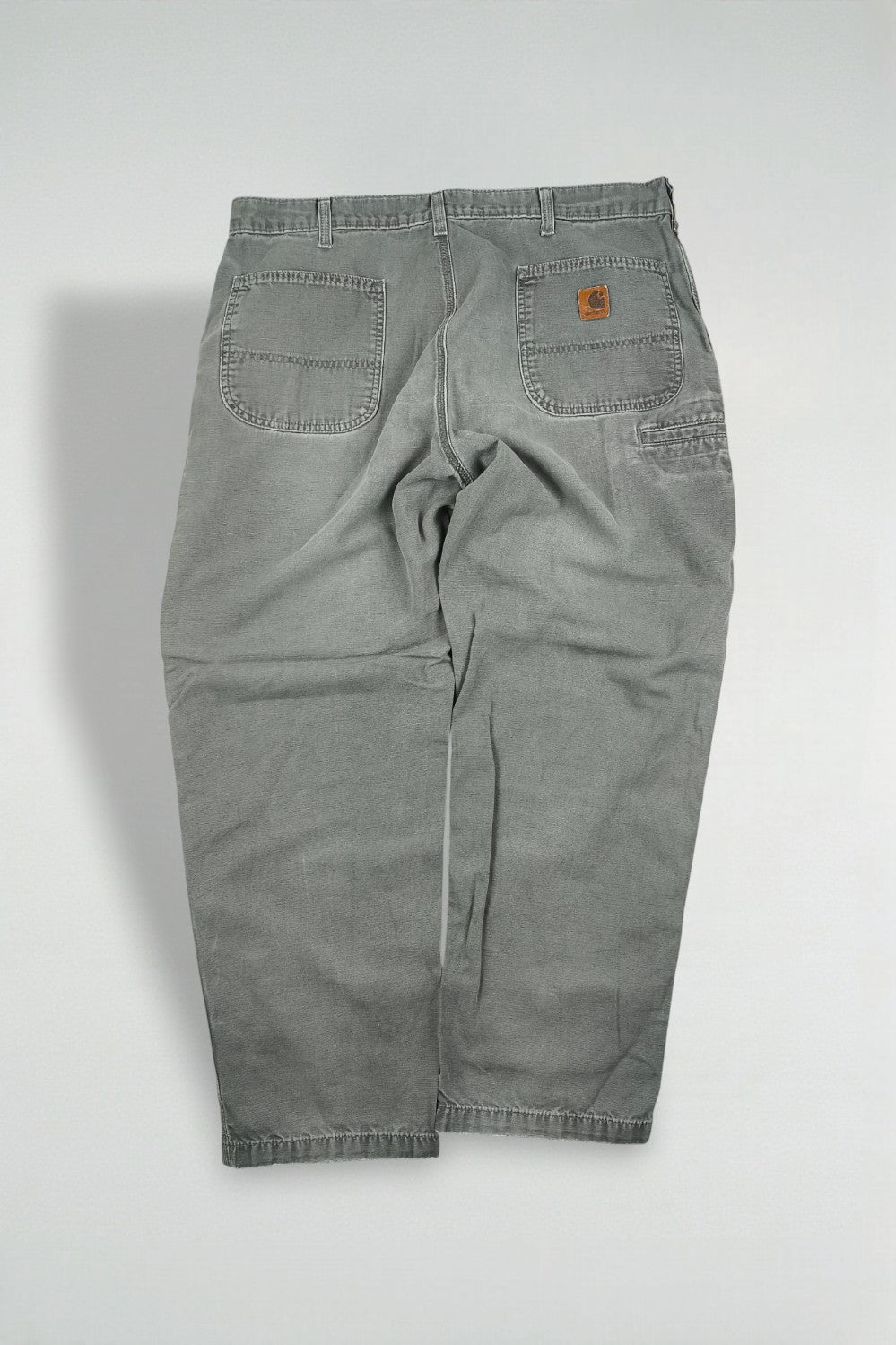 Pantaloni da lavoro Carhartt vintage grigi/verdi | Abbigliamento da lavoro utility anni 2000