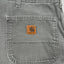 Pantaloni da lavoro Carhartt vintage grigi/verdi | Abbigliamento da lavoro utility anni 2000