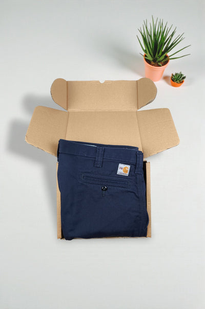 Pantaloni da lavoro Carhartt FR vintage blu navy | Abbigliamento da lavoro ignifugo anni 2000
