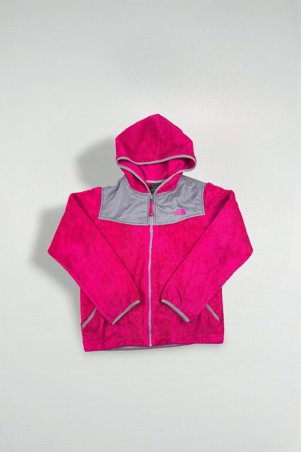 Giacca in pile con cappuccio vintage The North Face Denali, rosa | Abbigliamento outdoor anni 2000