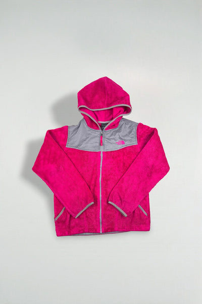 Vintage The North Face Denali Hooded Fleece Jacket Pink | 2000s Outdoor Outerwear