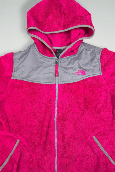 Vintage The North Face Denali Hooded Fleece Jacket Pink | 2000s Outdoor Outerwear