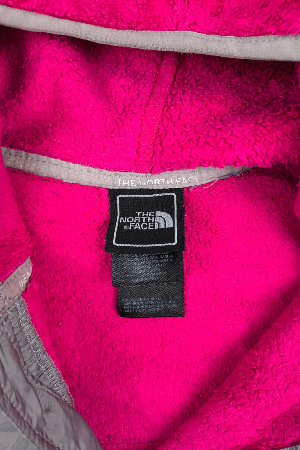 Giacca in pile con cappuccio vintage The North Face Denali, rosa | Abbigliamento outdoor anni 2000