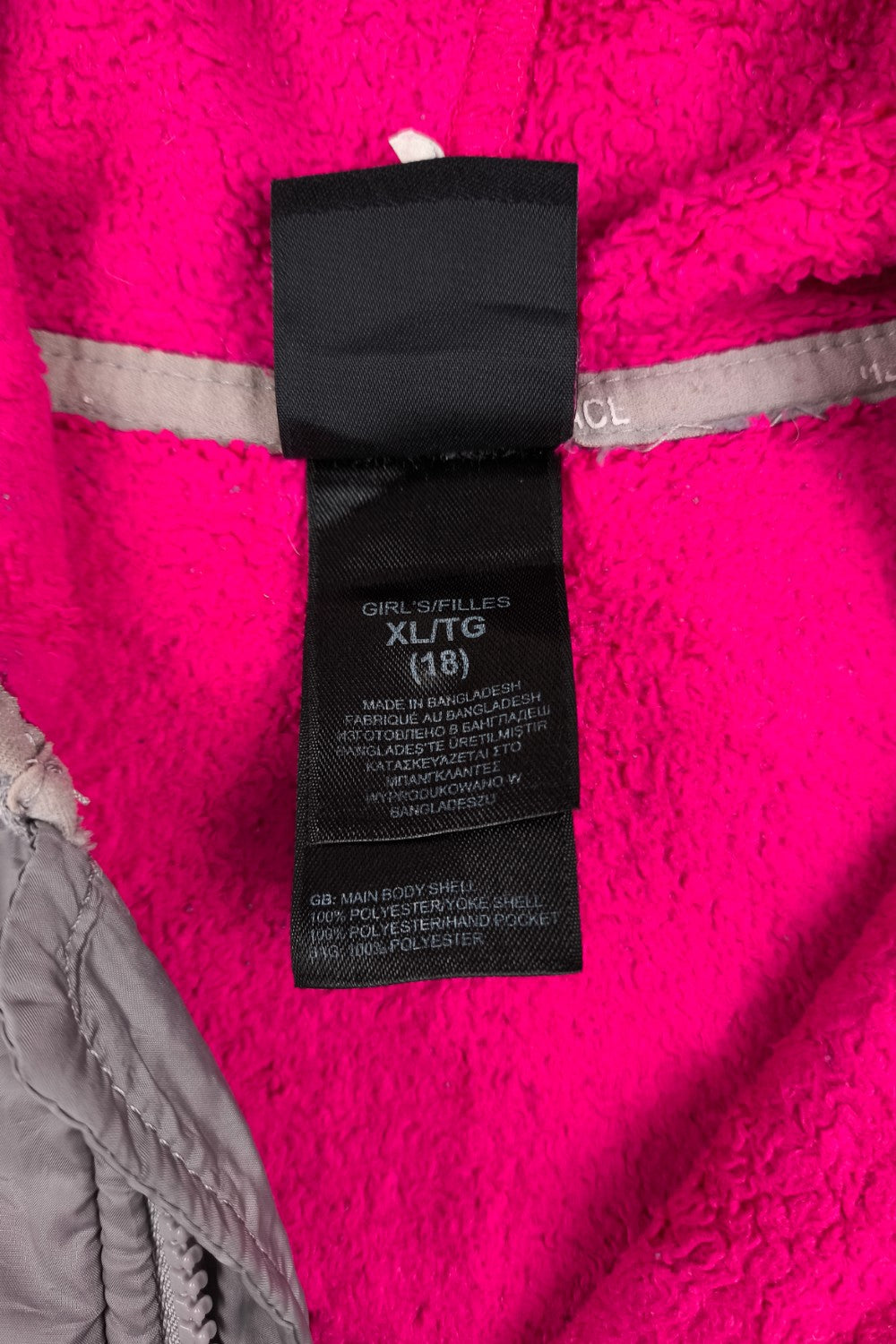 Giacca in pile con cappuccio vintage The North Face Denali, rosa | Abbigliamento outdoor anni 2000