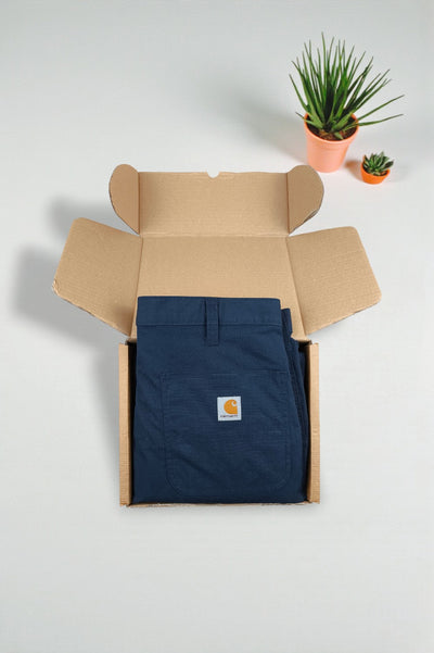 Pantaloni da lavoro Carhartt di seconda mano blu navy | Pantaloni utility dalla vestibilità comoda