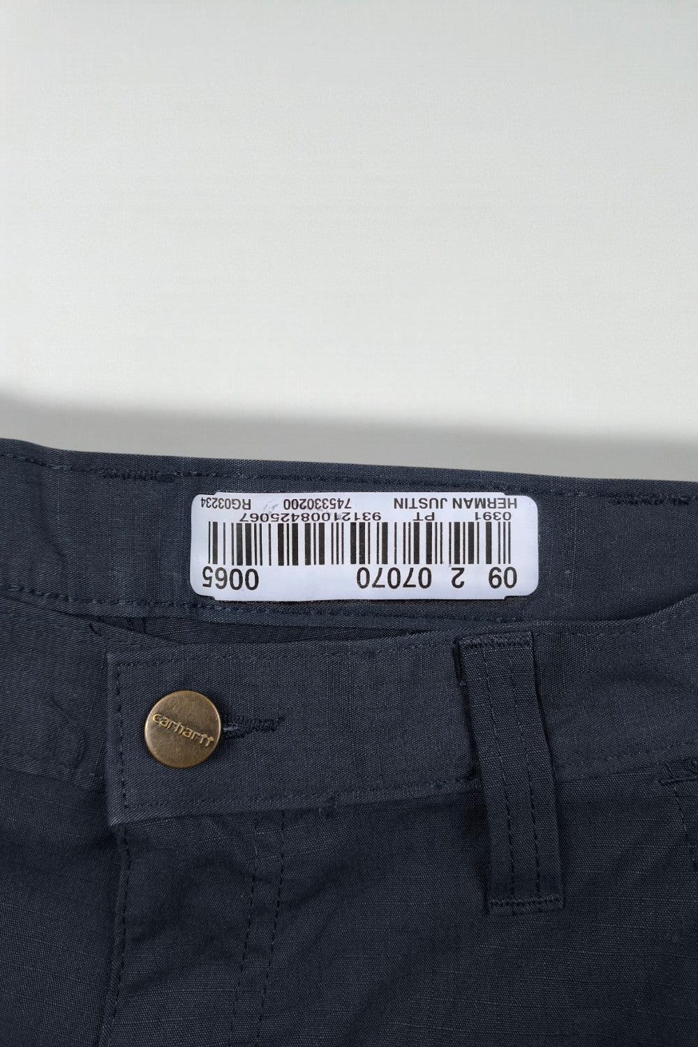 Pantaloni da lavoro Carhartt di seconda mano blu navy | Pantaloni utility dalla vestibilità comoda