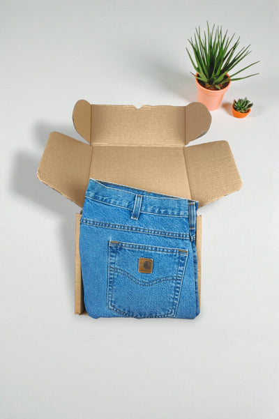 Jeans Carhartt B160 Relaxed Fit Vintage Blu | Denim da lavoro anni 2000