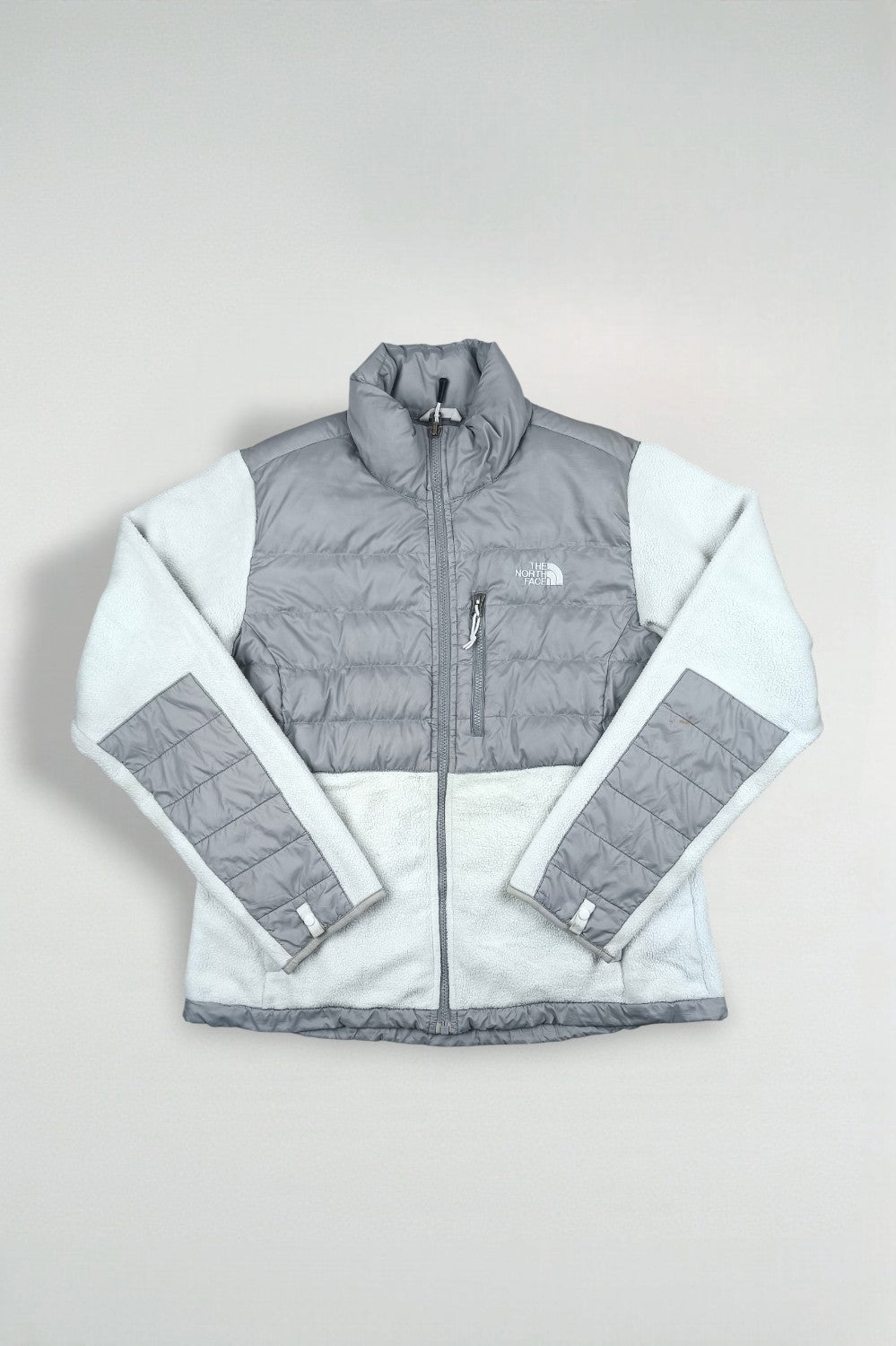 Giacca in pile vintage The North Face Denali grigio chiaro | Abbigliamento outdoor anni 2000