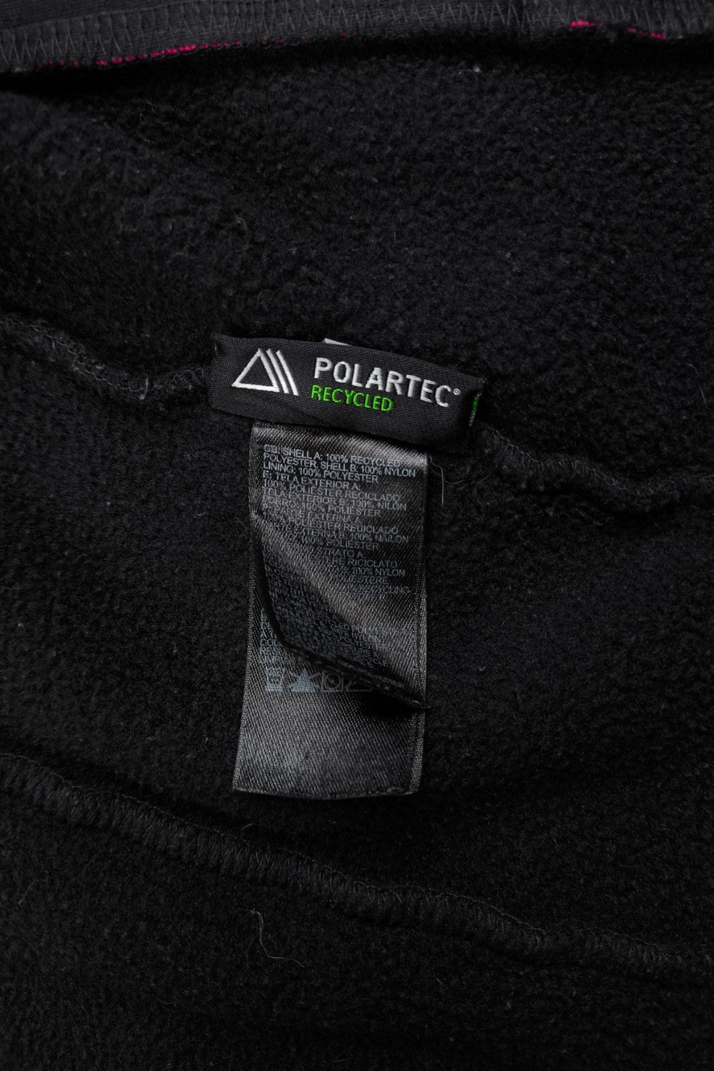 Giacca in pile vintage The North Face Denali nera/rosa | Abbigliamento da esterno da donna
