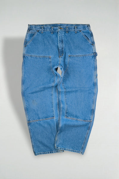Jeans vintage Carhartt B73 DST Original Dungaree Fit Carpenter, blu | Pantaloni in denim da lavoro