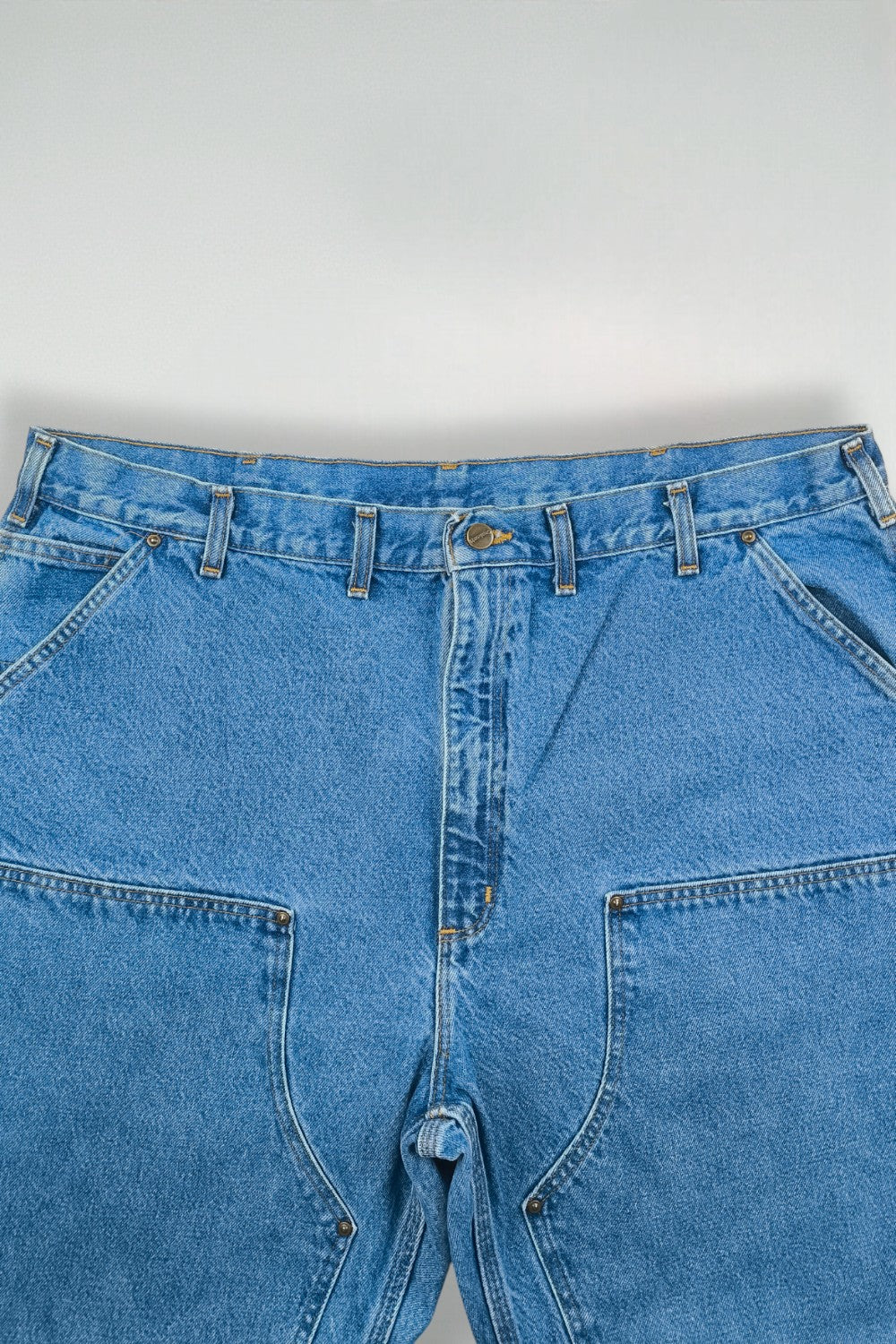 Jeans vintage Carhartt B73 DST Original Dungaree Fit Carpenter, blu | Pantaloni in denim da lavoro