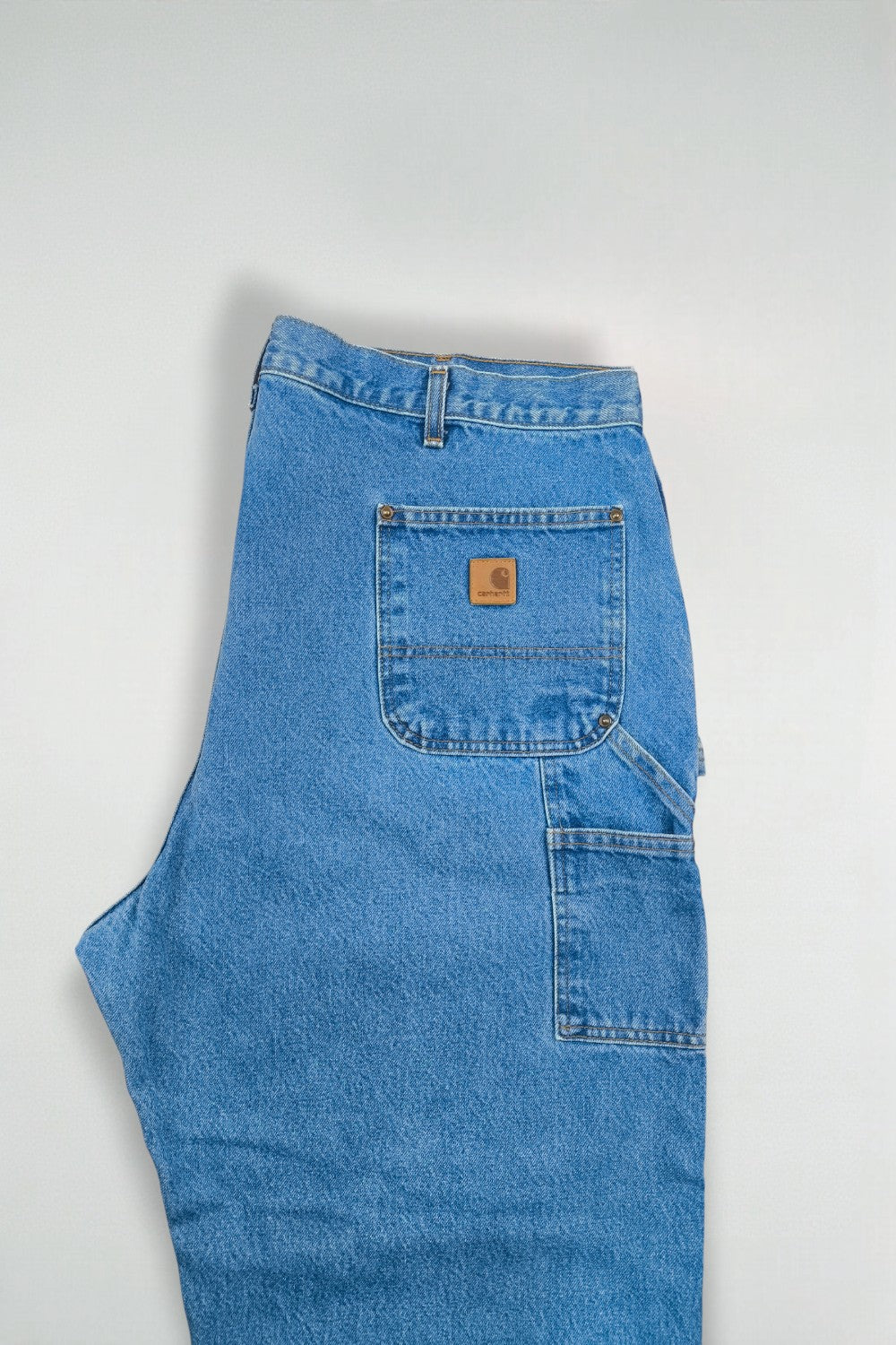 Jeans vintage Carhartt B73 DST Original Dungaree Fit Carpenter, blu | Pantaloni in denim da lavoro
