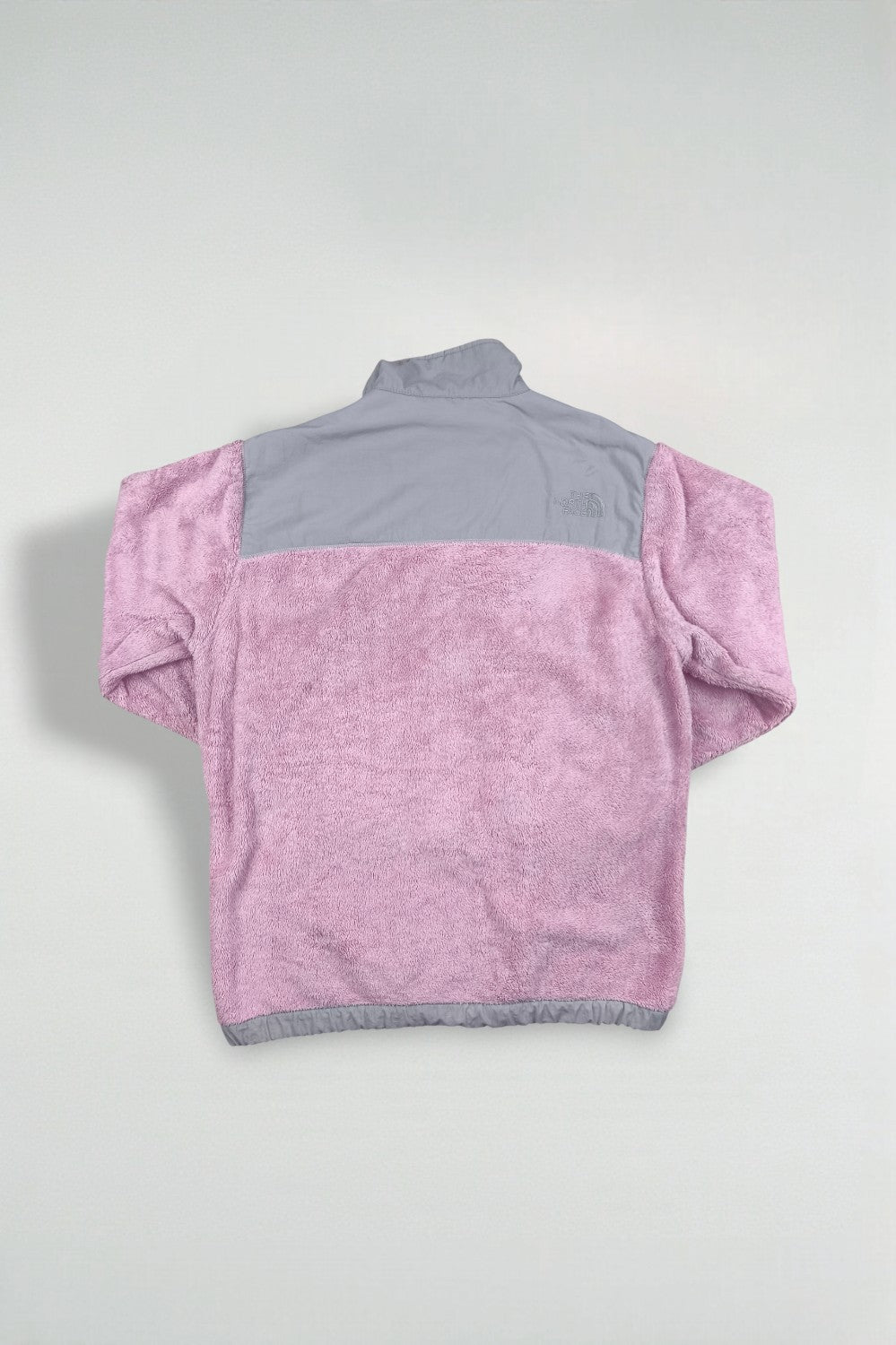 Giacca in pile vintage The North Face Denali rosa/grigio | Strato esterno Y2K