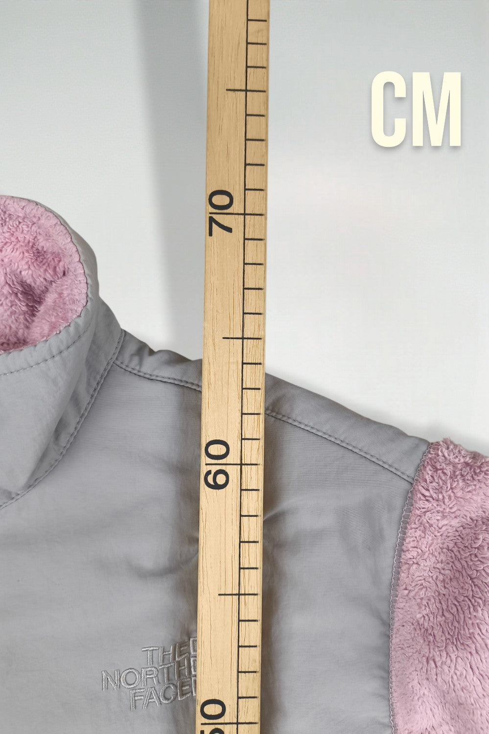 Giacca in pile vintage The North Face Denali rosa/grigio | Strato esterno Y2K
