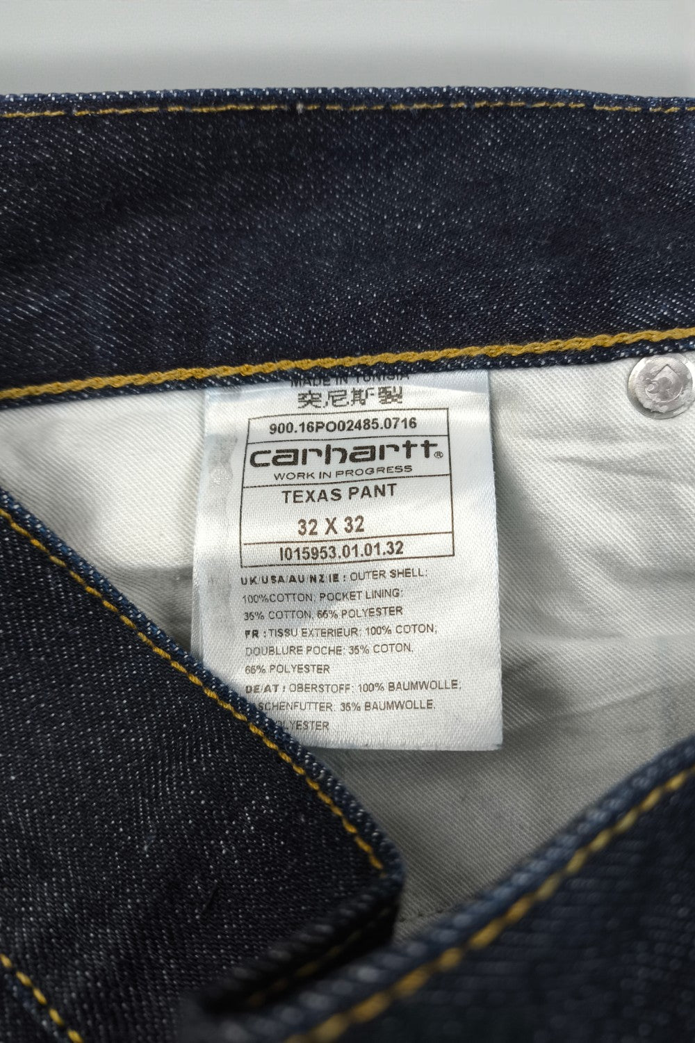 Jeans vintage Carhartt Texas Pant in denim blu scuro | Abbigliamento da lavoro anni 2000