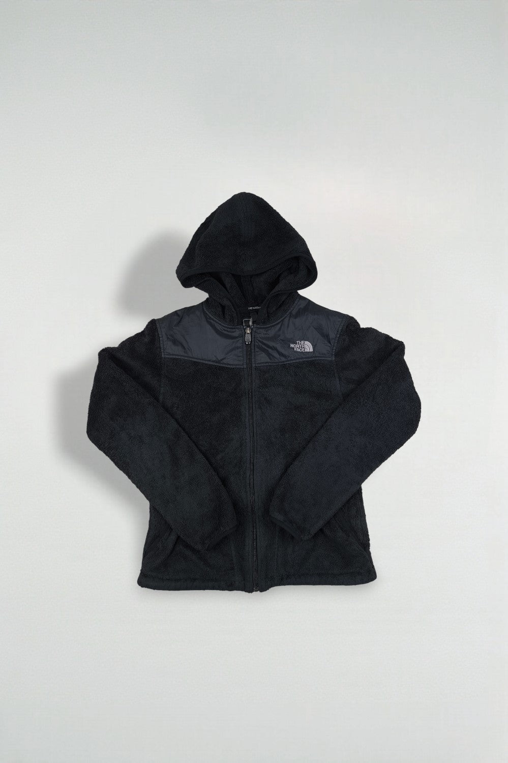 Giacca in pile con cappuccio vintage The North Face Denali nera | Abbigliamento outdoor anni 2000