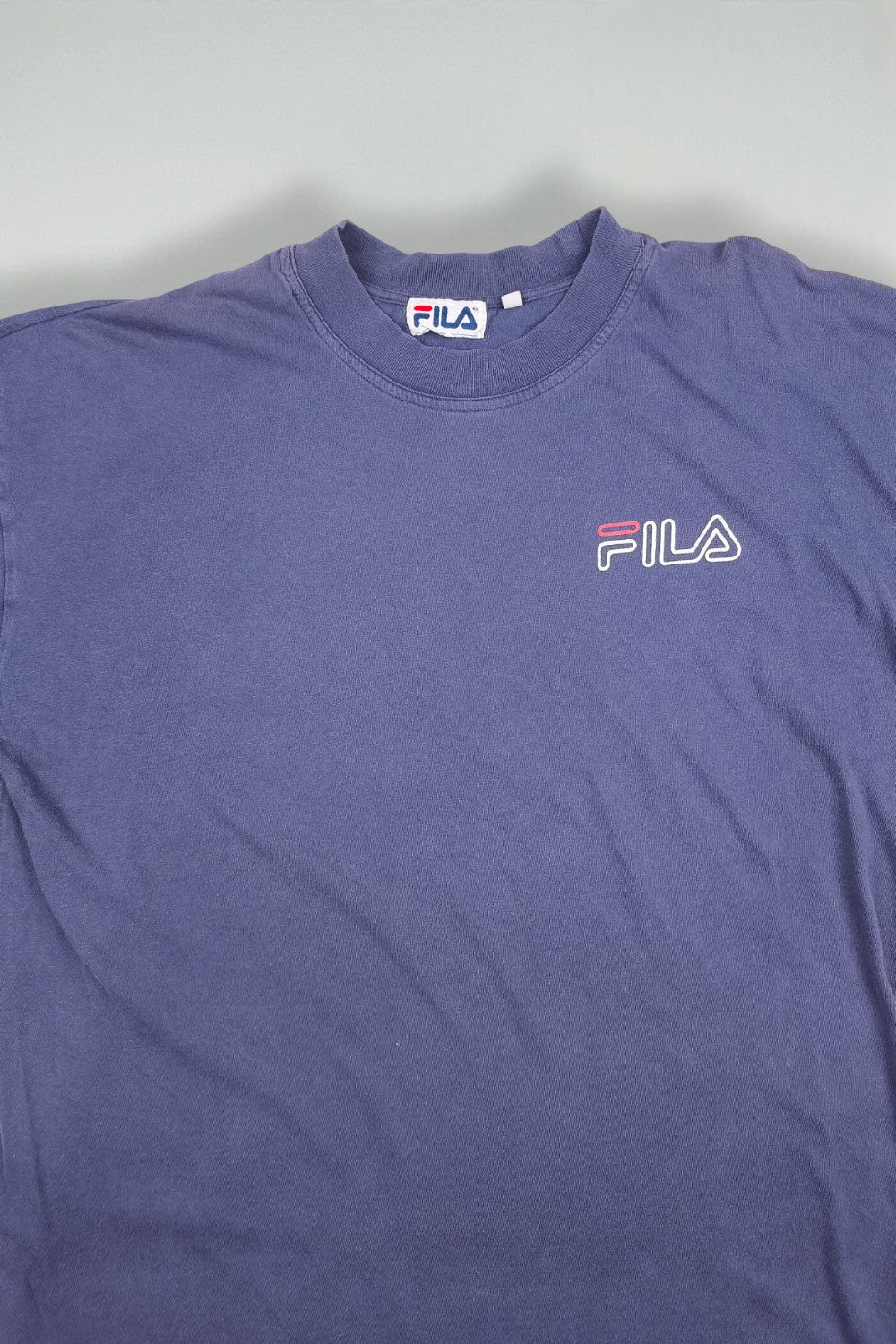 Maglietta a maniche lunghe con logo FILA vintage blu | Abbigliamento sportivo anni '90