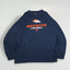 Felpa vintage da football dei Denver Broncos della NFL, blu navy | Abbigliamento della squadra Y2K