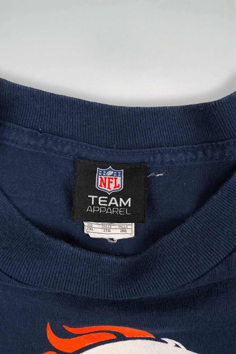 Felpa vintage da football dei Denver Broncos della NFL, blu navy | Abbigliamento della squadra Y2K