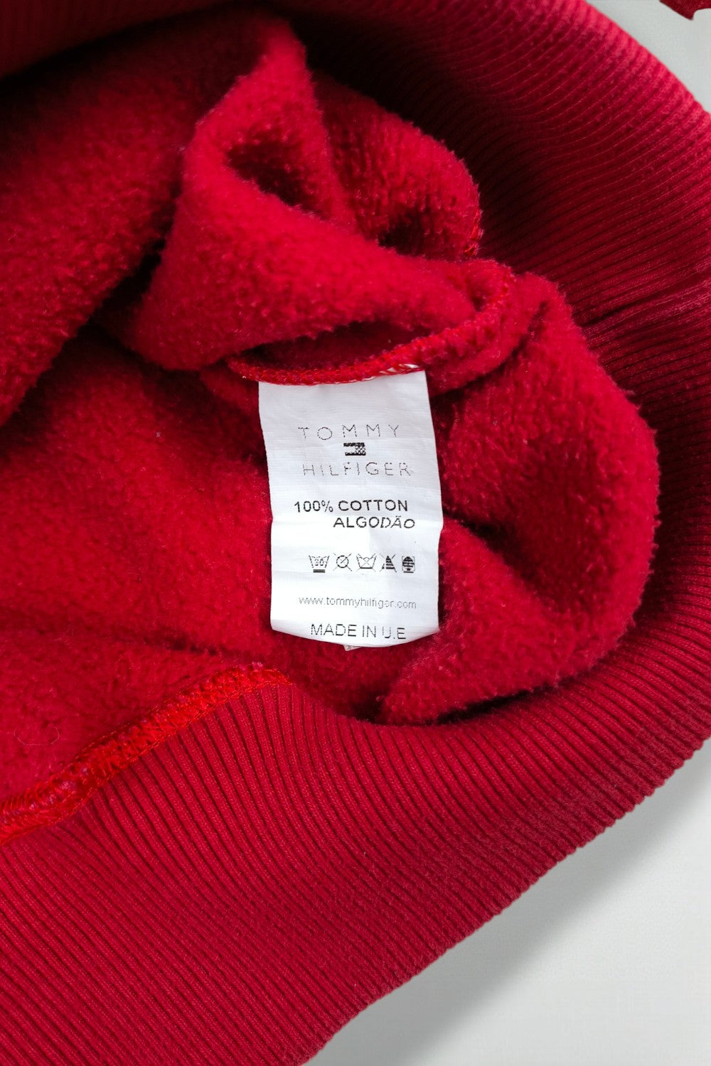 Vintage Tommy Jeans Hilfiger New York Logo Sweatshirt Red | 90s Streetwear Crewneck