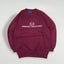 Vintage Sergio Tacchini Logo Sweatshirt Burgundy | 1990s Casual Sportswear