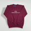Vintage Sergio Tacchini Logo Sweatshirt Burgundy | 1990s Casual Sportswear