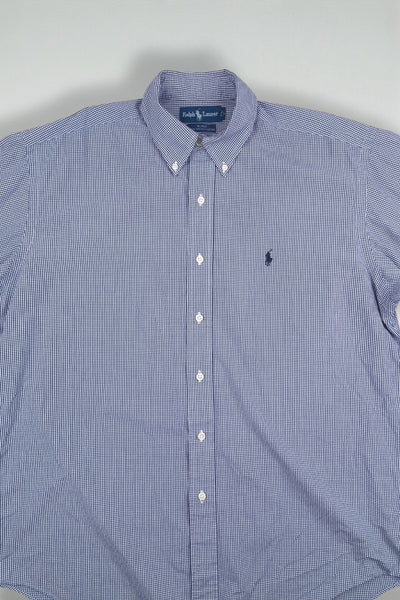 Second-hand Polo Ralph Lauren Shirt Blue Gingham | Classic Casual Shirt