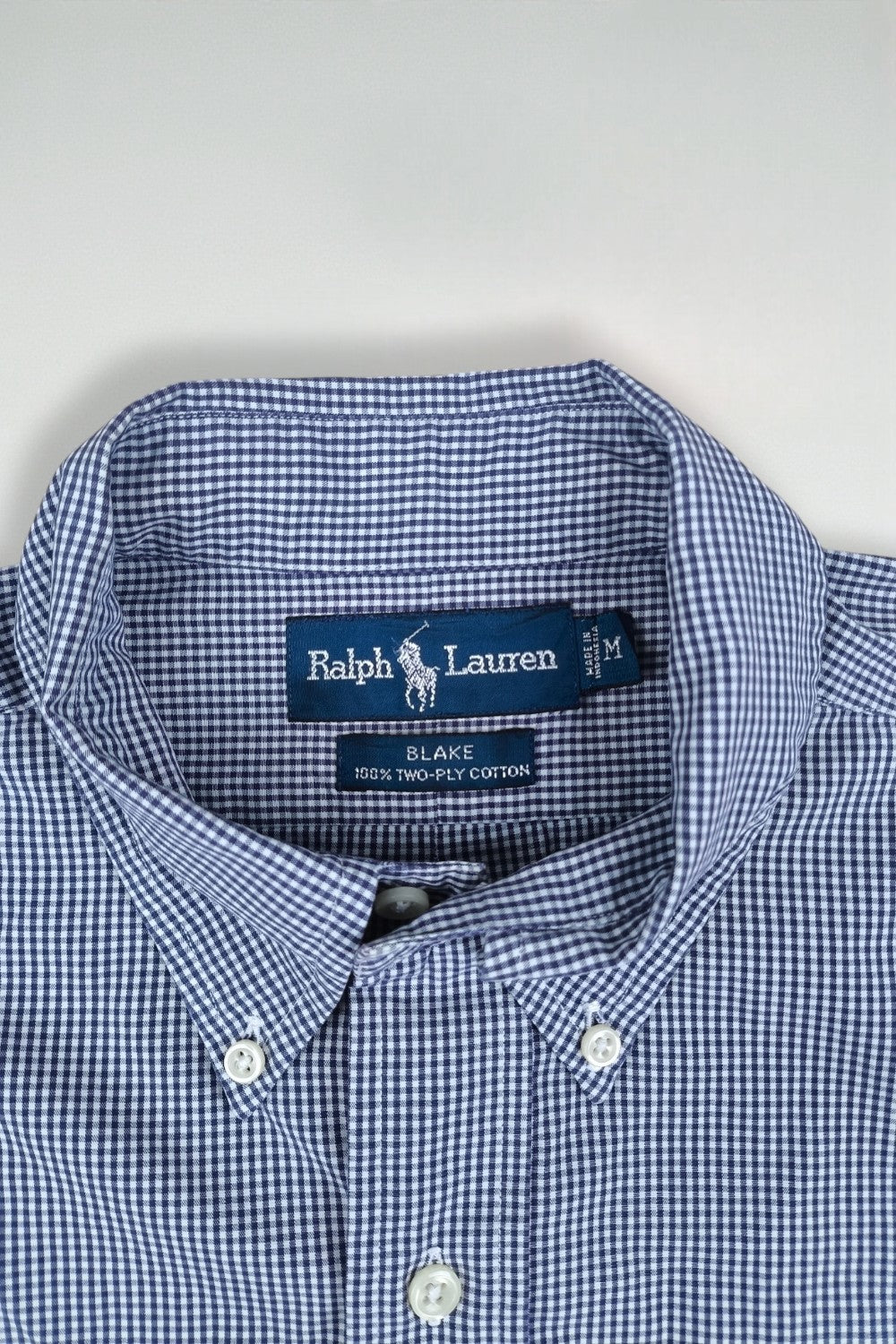 Second-hand Polo Ralph Lauren Shirt Blue Gingham | Classic Casual Shirt