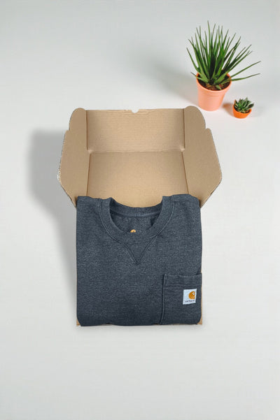 Carhartt Pocket Crewneck Sweatshirt Dark Grey | Workwear Original Fit