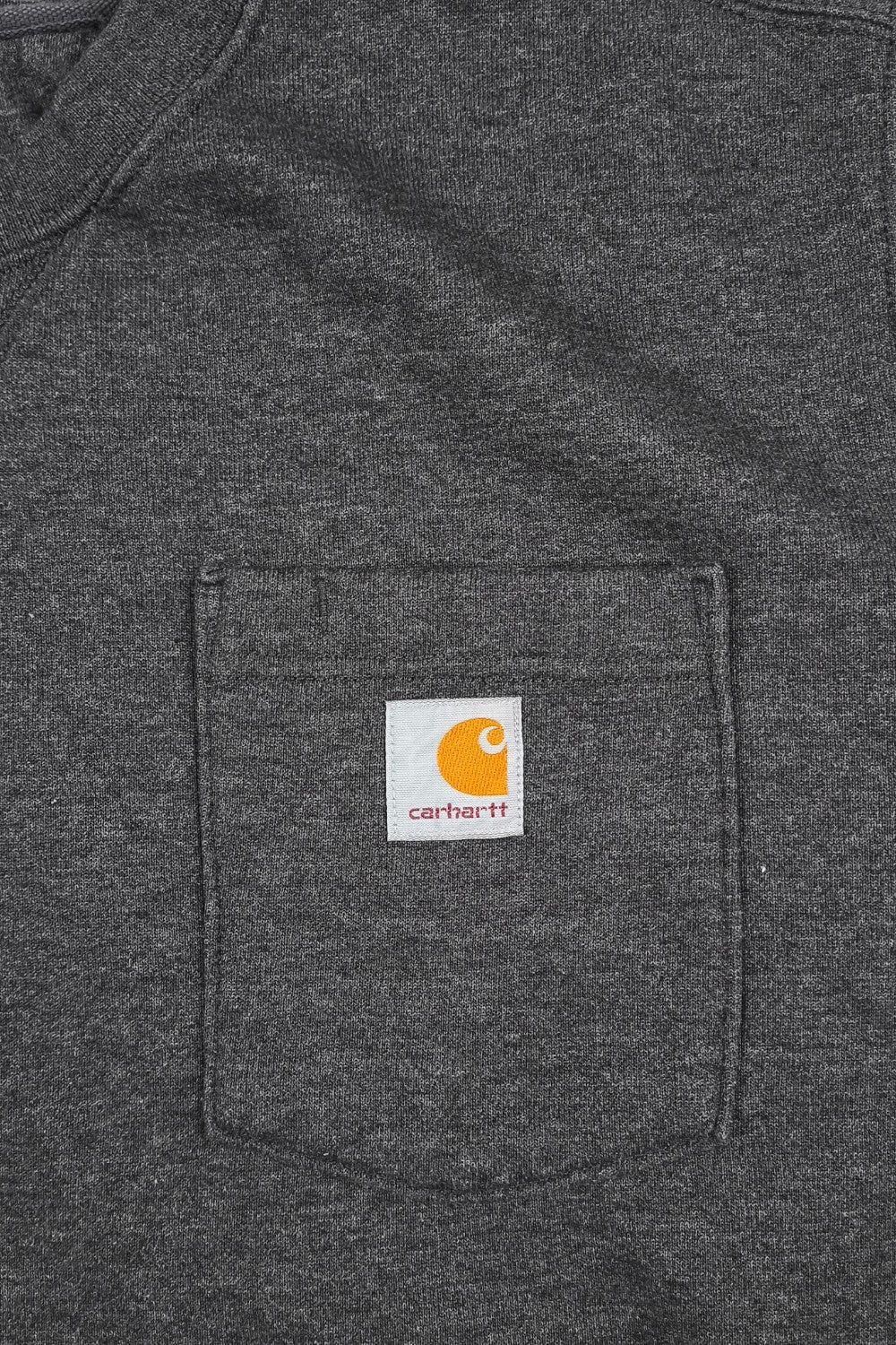 Carhartt Pocket Crewneck Sweatshirt Dark Grey | Workwear Original Fit