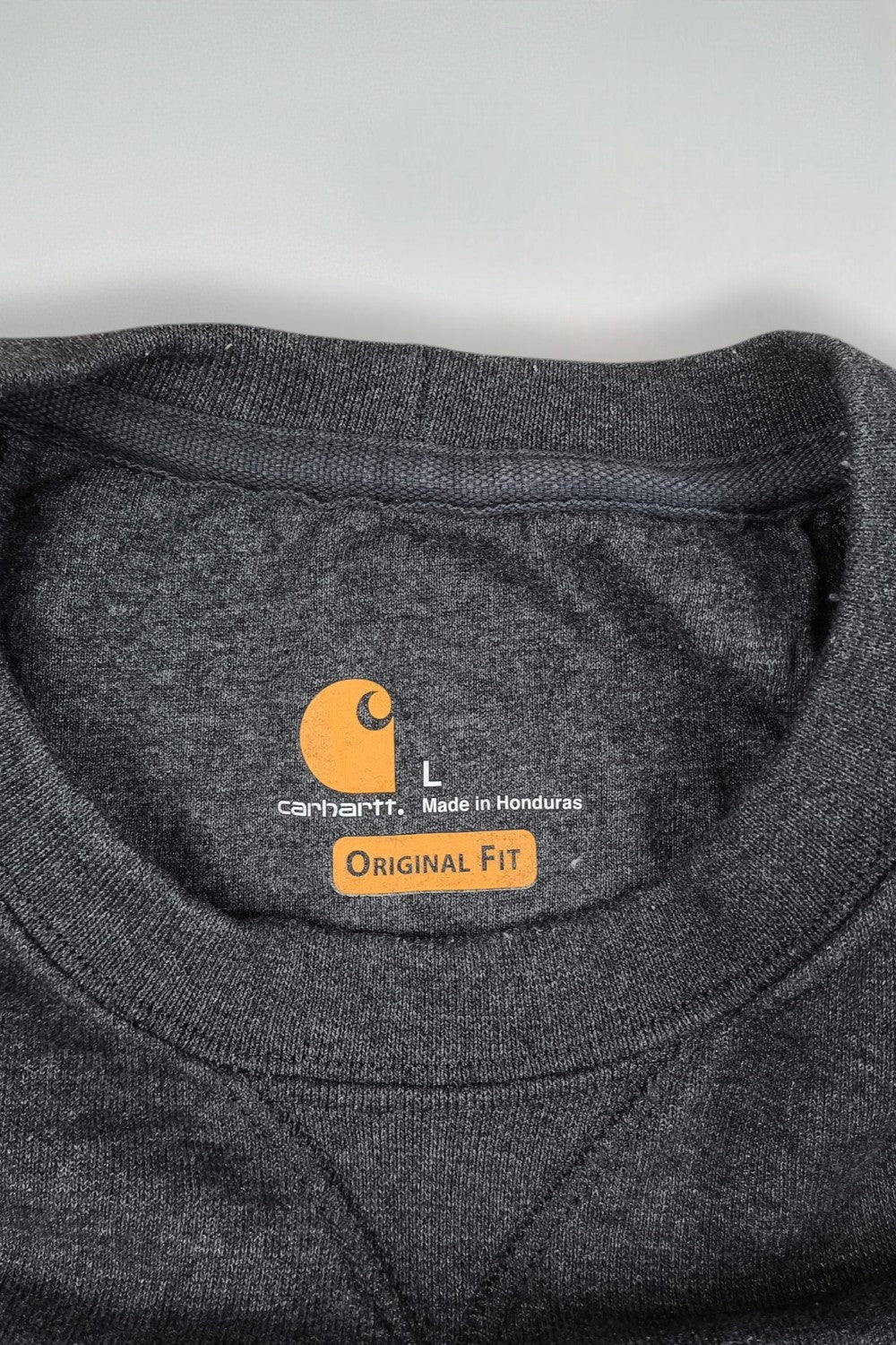 Carhartt Pocket Crewneck Sweatshirt Dark Grey | Workwear Original Fit