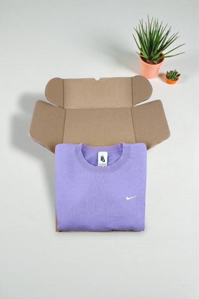 Nike Mini Swoosh Crewneck Sweatshirt Purple | Modern Sportswear
