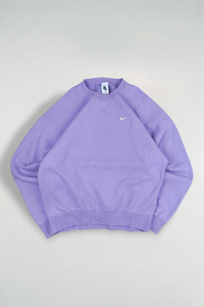 Nike Mini Swoosh Crewneck Sweatshirt Purple | Modern Sportswear