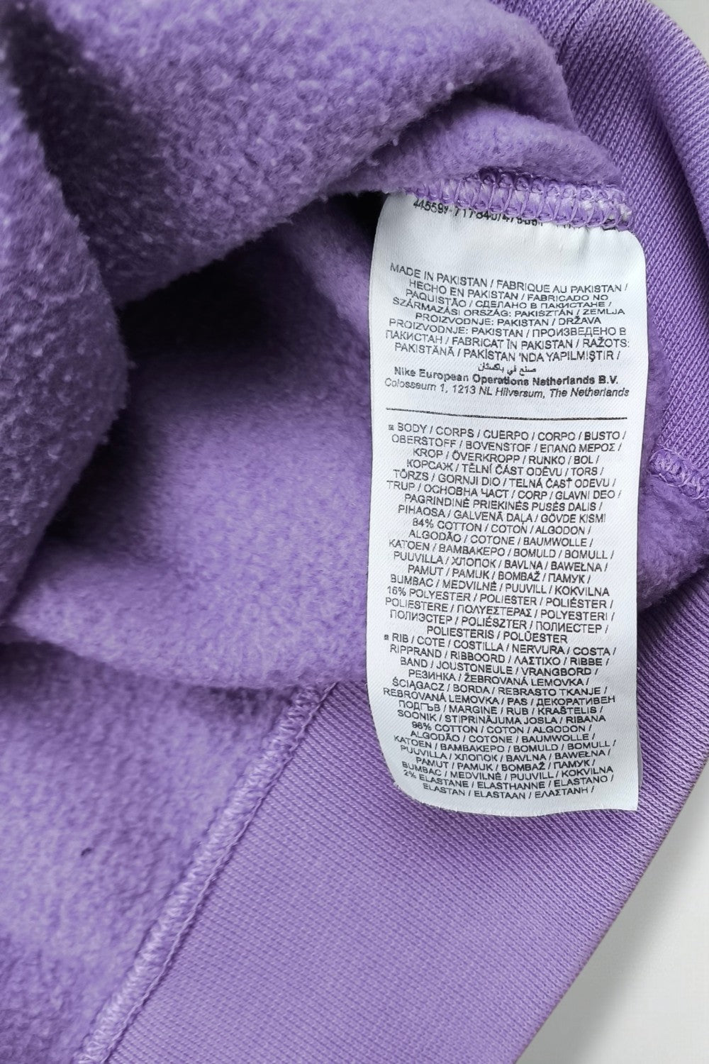 Nike Mini Swoosh Crewneck Sweatshirt Purple | Modern Sportswear